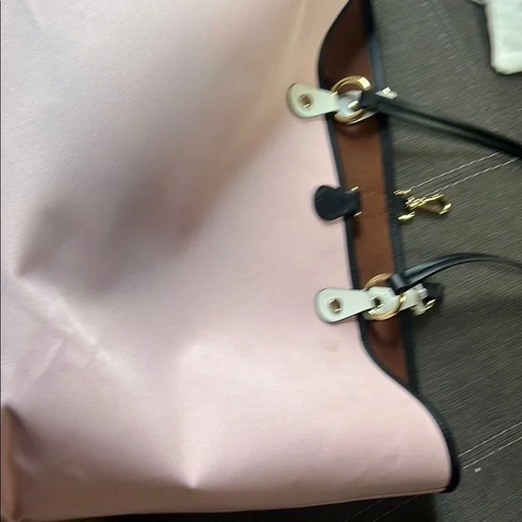 RADLEY LONDON Pink Leather Tote with Metallic Accents - Picture 5 of 7